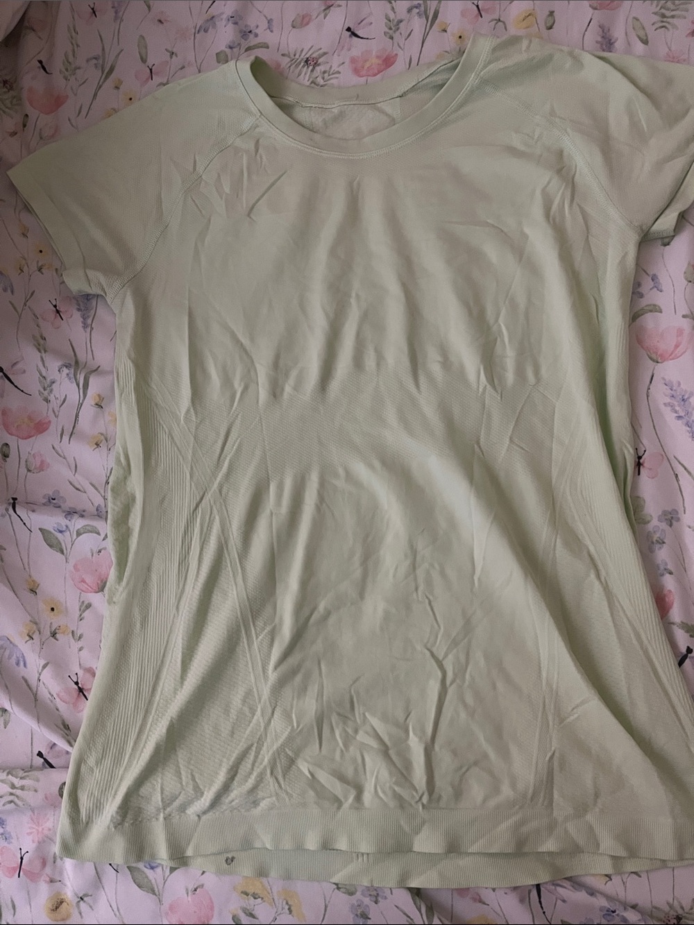 Athleta Light Mint Green Short Sleeve Performance Tee